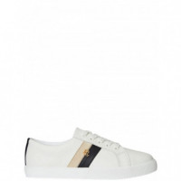 POLO RALPH LAUREN - JANSON II-SNEAKERS-LOW TOP LACE - SNW WHT BLACK SAND DUNE - 802979187001/SNW WHT BLACK SAND DUNE