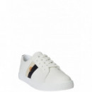 POLO RALPH LAUREN - JANSON II-SNEAKERS-LOW TOP LACE - SNW WHT BLACK SAND DUNE - 802979187001/SNW WHT BLACK SAND DUNE