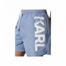 KARL LAGERFELD - karl logo short boardshorts - 2rj - A1M46013/2rj