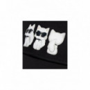 KARL LAGERFELD - Ikon 3SIDES Choupette Cap - 999 - B3W33027/999