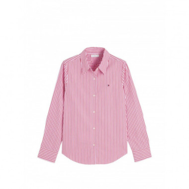 TOMMY HILFIGER - Summer Poplin Regular Shirt - 0D7 - F|WW0WW51155/0D7