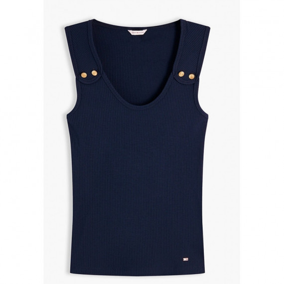 TOMMY HILFIGER - GOLD BUTTON U-NK TANK - C1G - F|WW0WW52112/C1G