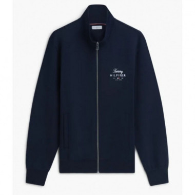 TOMMY HILFIGER - SCRIPT STACK FZ STAND COLLAR - DW5 - F|MW0MW43219/DW5