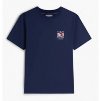 TOMMY HILFIGER - RWB BOX FLAG REGULAR TEE - DCC - F|MW0MW43390/DCC