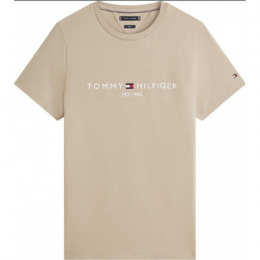 TOMMY HILFIGER - TOMMY LOGO TEE - AEG - F|MW0MW11797/AEG