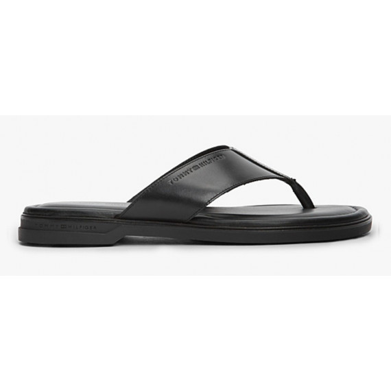 TOMMY HILFIGER - PREMIUM COMFORT LTH TOE SANDAL - BDS - F|FM0FM06055/BDS