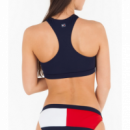 Parte Alta Bikini TOMMY HILFIGER Crop Tricolor