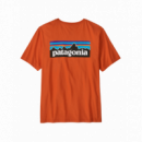 Camiseta PATAGONIA P-6 Logo T-Shirt Coal Orange