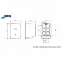 INDUSTRIAL DISPENSADOR PAPEL MECHA VALOR (BOX) ABS BLANCO