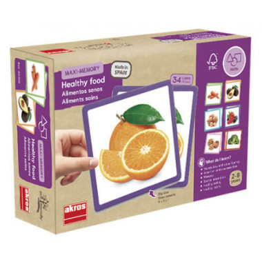 Maxi-memory Alimentos Sanos Juego  AKROS