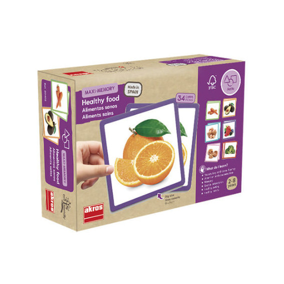 Maxi-memory Alimentos Sanos Juego  AKROS