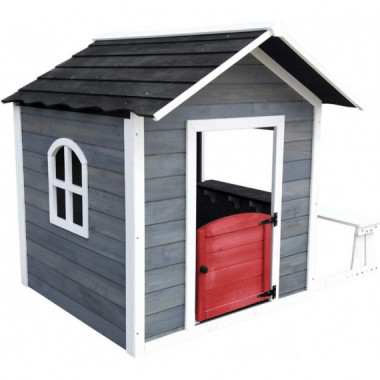 Casa Infantil Chloe Madera Gris-blanca  ROBINCOOL