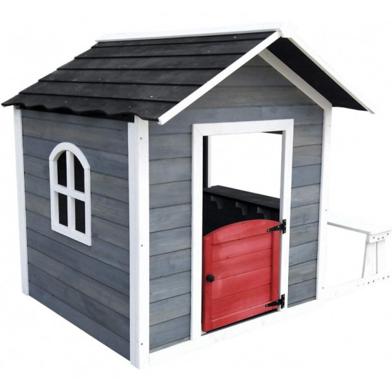 Casa Infantil Chloe Madera Gris-blanca  ROBINCOOL