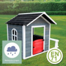 Casa Infantil Chloe Madera Gris-blanca  ROBINCOOL