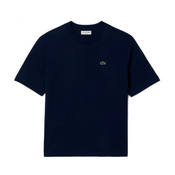 Camiseta Relaxed Fit en Tejido Ligero de Punto  LACOSTE