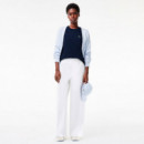 Camiseta Relaxed Fit en Tejido Ligero de Punto  LACOSTE