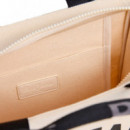Bolso de lona con logo estampado