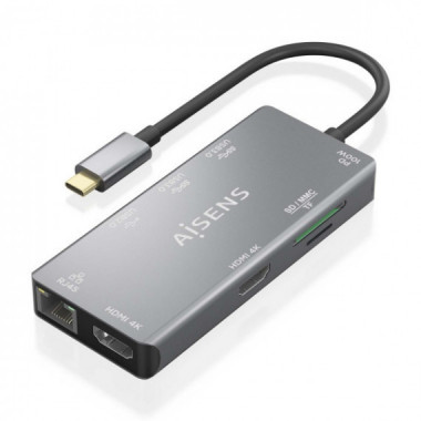 Docking Usb-c AISENS 9 en 1