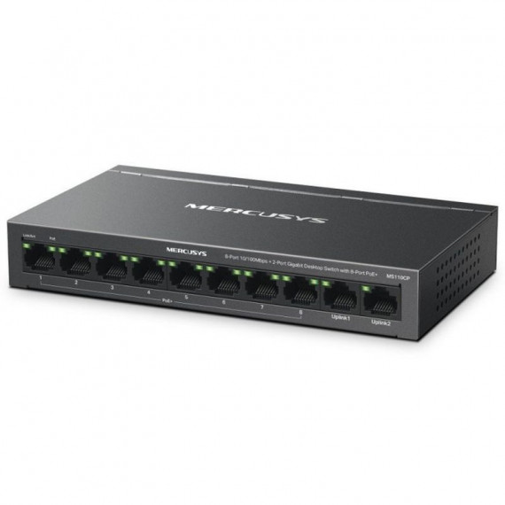 MERCUSYS SWITCH POE+ NO GESTIONABLE 8 RJ45 2 GIGABIT