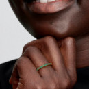 Anillo Banda Verde Brillante 162999C03