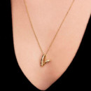 Collar Corazón Forma Orgánica con Gemas Engastadas 364669C01