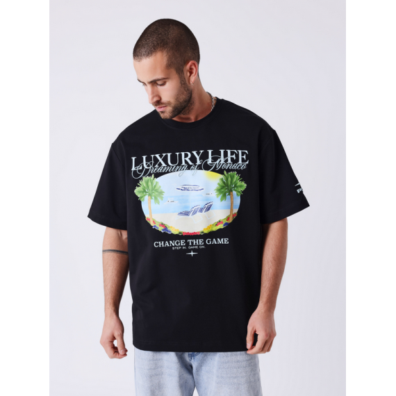 Camiseta ProjectxParis estampada mónaco negra