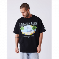 Camiseta ProjectxParis estampada mónaco negra