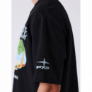 Camiseta ProjectxParis estampada mónaco negra