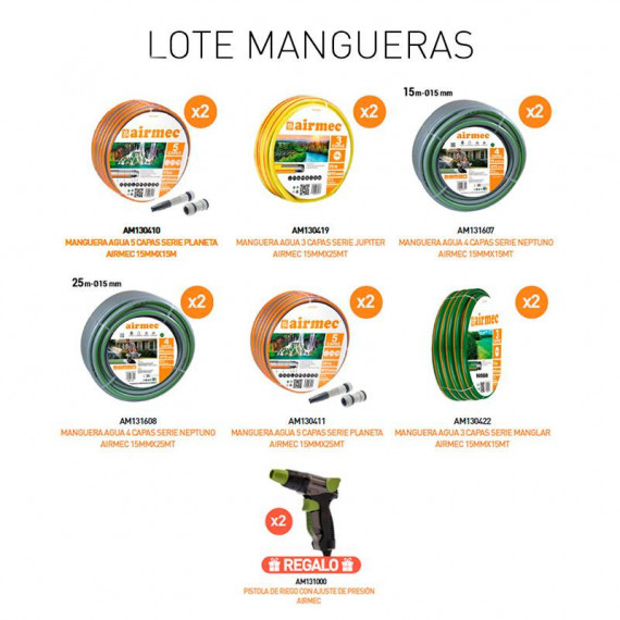 CAMPAÑA MANGUERAS DE AGUA AIRMEC PVP 346.60