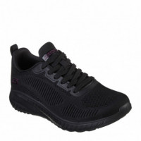 SKECHERS Zapatillas Bobs Squad Chaos - Face Off Negras 117209-BBK
