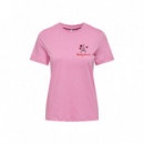 Only Camiseta Rosa 15316574-BEGONIA PINK