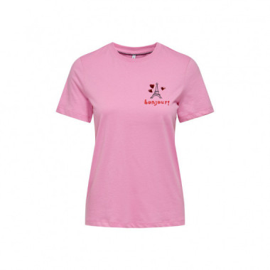 Only Camiseta Rosa 15316574-BEGONIA PINK
