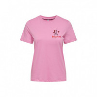 ONLY Camiseta Rosa 15316574-BEGONIA Pink