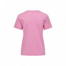 Only Camiseta Rosa 15316574-BEGONIA PINK