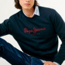 Pepe Jeans Sudadera Macbeth Plain Crew Azul PM5800011-LUE
