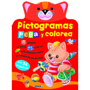 Pictogramas - Pega y colorea conejito