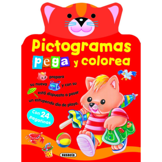 Pictogramas - Pega y colorea conejito