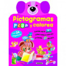 Pictogramas - Pega y colorea conejito