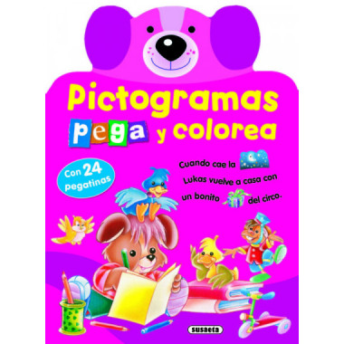 Pictogramas - Pega y colorea conejito