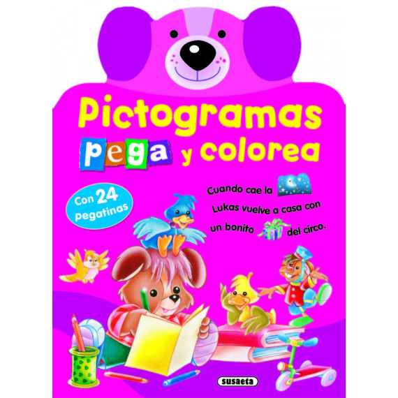 Pictogramas - Pega y colorea conejito