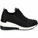 DEPORTIVO CON CUNA LICRA+STRASS NEGRO