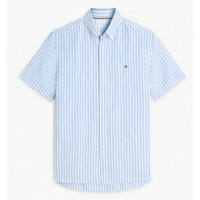 TOMMY HILFIGER - Linen Blend Bengal Stp Ss Rf Sht - 0A4 - F|MW0MW43313/0A4