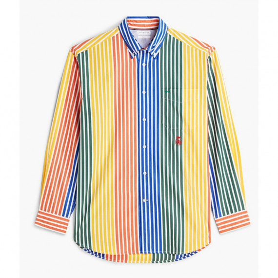 TOMMY HILFIGER - Prep Icon Stripe Rlx Shirt - 0DN - F|MW0MW43303/0DN