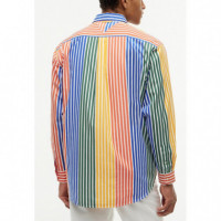 TOMMY HILFIGER - Prep Icon Stripe Rlx Shirt - 0DN - F|MW0MW43303/0DN