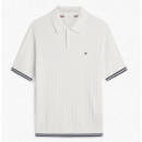 TOMMY HILFIGER - Cable Knitted S/s Polo - Z00 - F|MW0MW40701/Z00