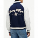 TOMMY HILFIGER - Nautical Shawl Bomber Jacket - Dcc - F|MW0MW43185/DCC