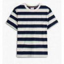TOMMY HILFIGER - YARN DYE MULTISTRIPE RELAXED TEE - 0FB - F|MW0MW43199/0FB