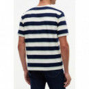 TOMMY HILFIGER - YARN DYE MULTISTRIPE RELAXED TEE - 0FB - F|MW0MW43199/0FB