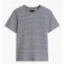 TOMMY HILFIGER - DC MERCERIZED STRIPE TEE - DCC - F|MW0MW44320/DCC