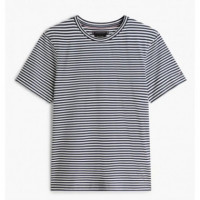 TOMMY HILFIGER - DC MERCERIZED STRIPE TEE - DCC - F|MW0MW44320/DCC